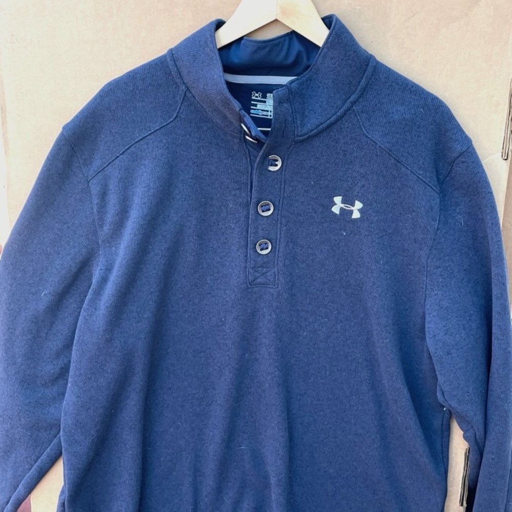 Under Armour 2XL Men's Coldgear Blue Fleece